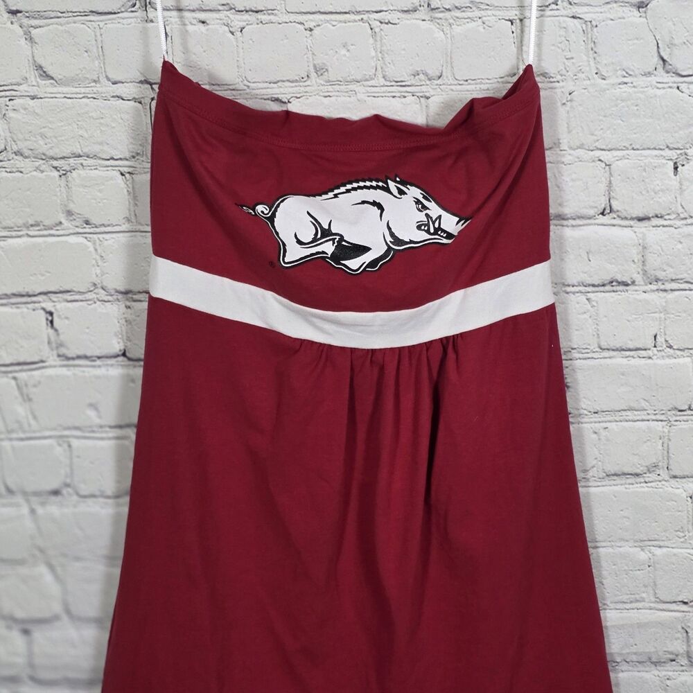 Arkansas Razorbacks Medium Red Strapless Tube Top - Picture 2 of 6